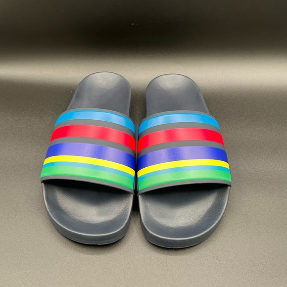 Pail Smith Men’s Multicolor Black Sole Sports Strip Slide Sandals Size S M L XL main image 9